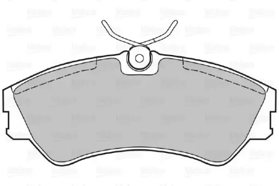 Bremsbelagsatz, Scheibenbremse Vorderachse VALEO 598025 Bild Bremsbelagsatz, Scheibenbremse Vorderachse VALEO 598025