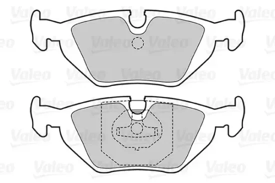 Bremsbelagsatz, Scheibenbremse Hinterachse VALEO 301386 Bild Bremsbelagsatz, Scheibenbremse Hinterachse VALEO 301386