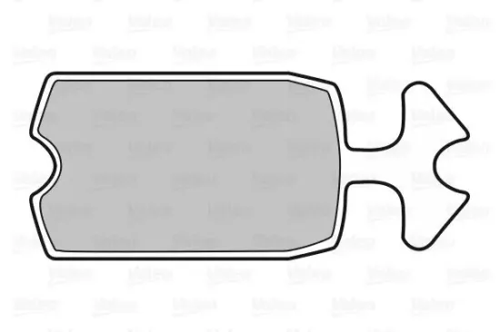 Bremsbelagsatz, Scheibenbremse Vorderachse VALEO 598144 Bild Bremsbelagsatz, Scheibenbremse Vorderachse VALEO 598144
