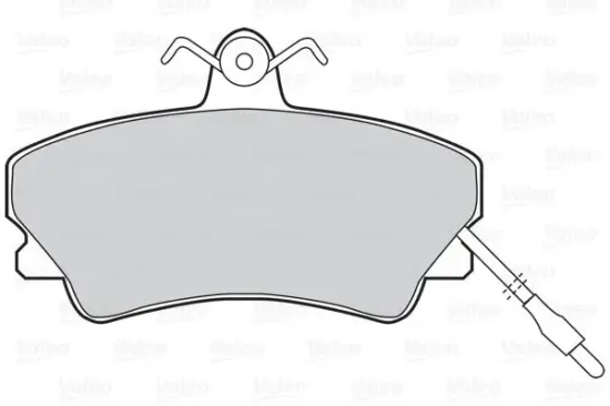 Bremsbelagsatz, Scheibenbremse Vorderachse VALEO 302017 Bild Bremsbelagsatz, Scheibenbremse Vorderachse VALEO 302017