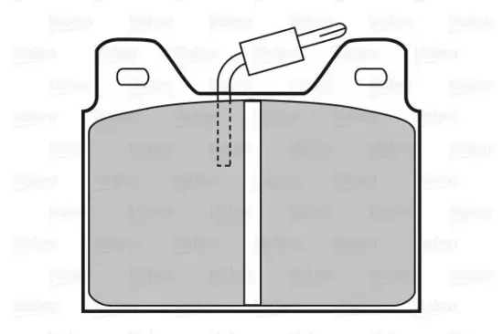 Bremsbelagsatz, Scheibenbremse Hinterachse VALEO 598193 Bild Bremsbelagsatz, Scheibenbremse Hinterachse VALEO 598193