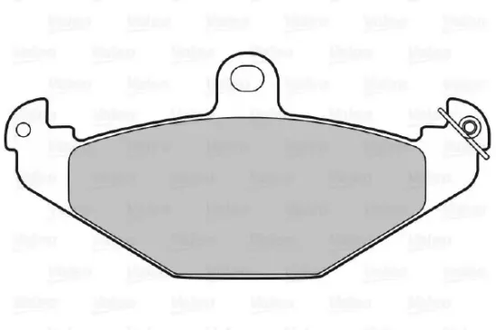Bremsbelagsatz, Scheibenbremse Hinterachse VALEO 598055 Bild Bremsbelagsatz, Scheibenbremse Hinterachse VALEO 598055