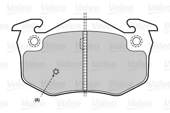 Bremsbelagsatz, Scheibenbremse Vorderachse VALEO 301080 Bild Bremsbelagsatz, Scheibenbremse Vorderachse VALEO 301080