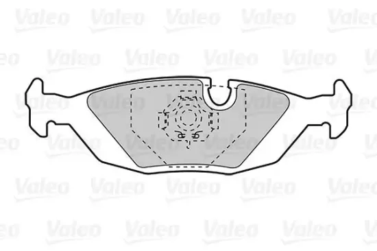 Bremsbelagsatz, Scheibenbremse Hinterachse VALEO 301103 Bild Bremsbelagsatz, Scheibenbremse Hinterachse VALEO 301103