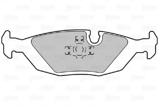Bremsbelagsatz, Scheibenbremse Hinterachse VALEO 598291 Bild Bremsbelagsatz, Scheibenbremse Hinterachse VALEO 598291