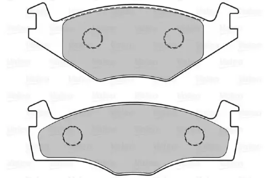 Bremsbelagsatz, Scheibenbremse Vorderachse VALEO 301128 Bild Bremsbelagsatz, Scheibenbremse Vorderachse VALEO 301128