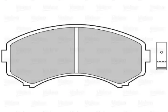 Bremsbelagsatz, Scheibenbremse Vorderachse VALEO 598515 Bild Bremsbelagsatz, Scheibenbremse Vorderachse VALEO 598515