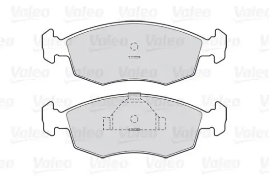 Bremsbelagsatz, Scheibenbremse Vorderachse VALEO 301335 Bild Bremsbelagsatz, Scheibenbremse Vorderachse VALEO 301335