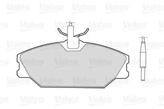 Bremsbelagsatz, Scheibenbremse Vorderachse VALEO 301061 Bild Bremsbelagsatz, Scheibenbremse Vorderachse VALEO 301061