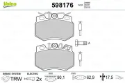 Bremsbelagsatz, Scheibenbremse VALEO 598176