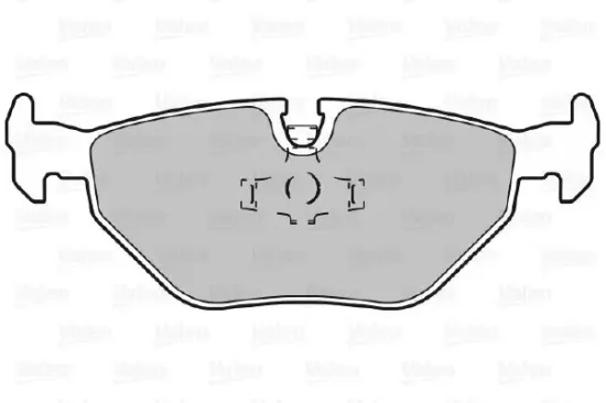 Bremsbelagsatz, Scheibenbremse Hinterachse VALEO 598259 Bild Bremsbelagsatz, Scheibenbremse Hinterachse VALEO 598259