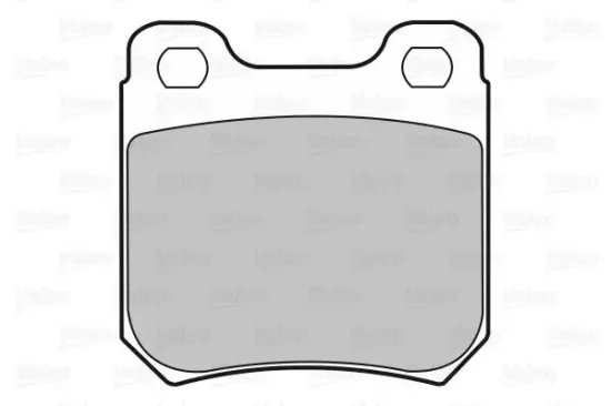 Bremsbelagsatz, Scheibenbremse Hinterachse VALEO 598183 Bild Bremsbelagsatz, Scheibenbremse Hinterachse VALEO 598183