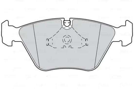 Bremsbelagsatz, Scheibenbremse Vorderachse VALEO 301409 Bild Bremsbelagsatz, Scheibenbremse Vorderachse VALEO 301409