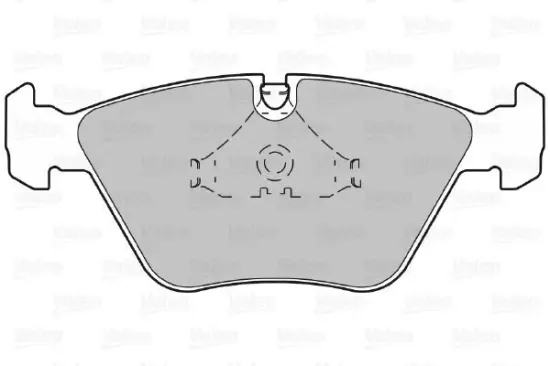Bremsbelagsatz, Scheibenbremse Vorderachse VALEO 598409 Bild Bremsbelagsatz, Scheibenbremse Vorderachse VALEO 598409