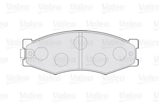 Bremsbelagsatz, Scheibenbremse Vorderachse VALEO 301123 Bild Bremsbelagsatz, Scheibenbremse Vorderachse VALEO 301123