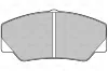 Bremsbelagsatz, Scheibenbremse Vorderachse VALEO 598032 Bild Bremsbelagsatz, Scheibenbremse Vorderachse VALEO 598032