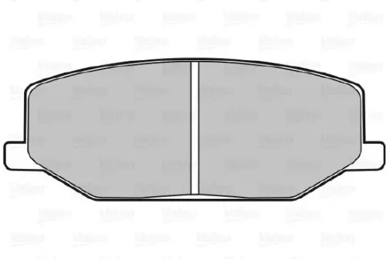 Bremsbelagsatz, Scheibenbremse Vorderachse VALEO 598021 Bild Bremsbelagsatz, Scheibenbremse Vorderachse VALEO 598021