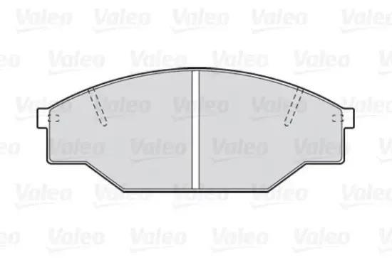 Bremsbelagsatz, Scheibenbremse Vorderachse VALEO 301402 Bild Bremsbelagsatz, Scheibenbremse Vorderachse VALEO 301402