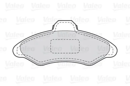 Bremsbelagsatz, Scheibenbremse Vorderachse VALEO 301172 Bild Bremsbelagsatz, Scheibenbremse Vorderachse VALEO 301172