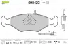 Bremsbelagsatz, Scheibenbremse Vorderachse VALEO 598423 Bild Bremsbelagsatz, Scheibenbremse Vorderachse VALEO 598423