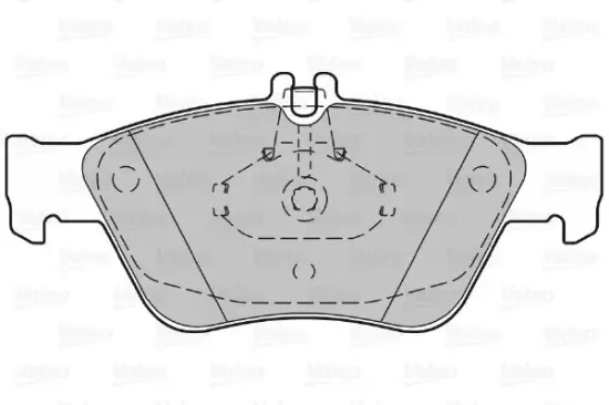 Bremsbelagsatz, Scheibenbremse Vorderachse VALEO 598357 Bild Bremsbelagsatz, Scheibenbremse Vorderachse VALEO 598357