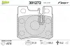 Bremsbelagsatz, Scheibenbremse Hinterachse VALEO 301272 Bild Bremsbelagsatz, Scheibenbremse Hinterachse VALEO 301272