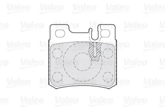 Bremsbelagsatz, Scheibenbremse Hinterachse VALEO 301272 Bild Bremsbelagsatz, Scheibenbremse Hinterachse VALEO 301272