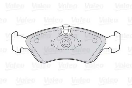 Bremsbelagsatz, Scheibenbremse Vorderachse VALEO 301184 Bild Bremsbelagsatz, Scheibenbremse Vorderachse VALEO 301184