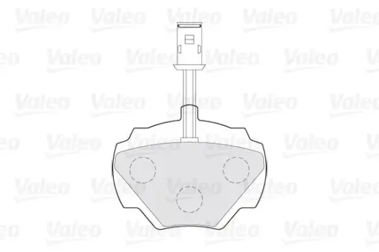 Bremsbelagsatz, Scheibenbremse Hinterachse VALEO 301497 Bild Bremsbelagsatz, Scheibenbremse Hinterachse VALEO 301497