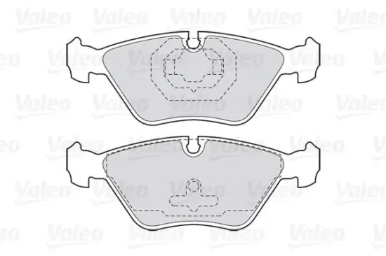 Bremsbelagsatz, Scheibenbremse Vorderachse VALEO 301616 Bild Bremsbelagsatz, Scheibenbremse Vorderachse VALEO 301616