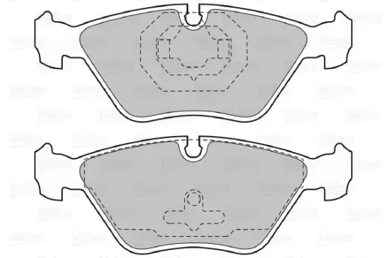 Bremsbelagsatz, Scheibenbremse Vorderachse VALEO 598616 Bild Bremsbelagsatz, Scheibenbremse Vorderachse VALEO 598616