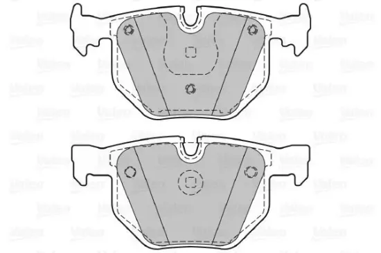 Bremsbelagsatz, Scheibenbremse Hinterachse VALEO 598411 Bild Bremsbelagsatz, Scheibenbremse Hinterachse VALEO 598411