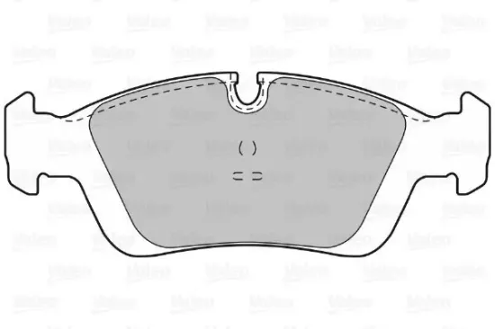 Bremsbelagsatz, Scheibenbremse Vorderachse VALEO 598018 Bild Bremsbelagsatz, Scheibenbremse Vorderachse VALEO 598018