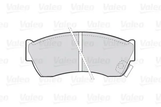 Bremsbelagsatz, Scheibenbremse VALEO 301666 Bild Bremsbelagsatz, Scheibenbremse VALEO 301666