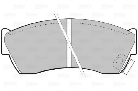 Bremsbelagsatz, Scheibenbremse Vorderachse VALEO 598666 Bild Bremsbelagsatz, Scheibenbremse Vorderachse VALEO 598666