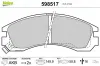 Bremsbelagsatz, Scheibenbremse Vorderachse VALEO 598517