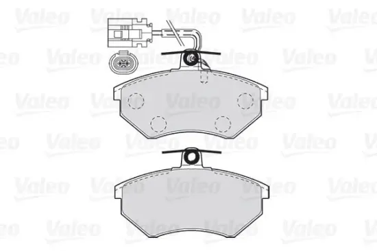 Bremsbelagsatz, Scheibenbremse Vorderachse VALEO 301982 Bild Bremsbelagsatz, Scheibenbremse Vorderachse VALEO 301982