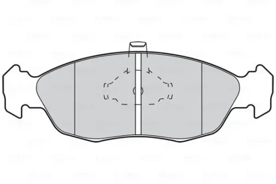Bremsbelagsatz, Scheibenbremse Vorderachse VALEO 301074 Bild Bremsbelagsatz, Scheibenbremse Vorderachse VALEO 301074