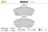 Bremsbelagsatz, Scheibenbremse Vorderachse VALEO 598022 Bild Bremsbelagsatz, Scheibenbremse Vorderachse VALEO 598022