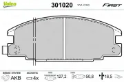 Bremsbelagsatz, Scheibenbremse VALEO 301020