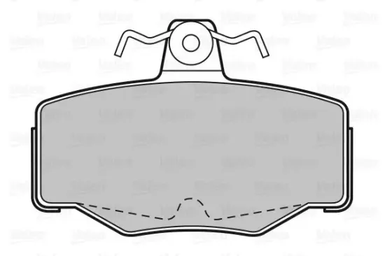 Bremsbelagsatz, Scheibenbremse Hinterachse VALEO 598057 Bild Bremsbelagsatz, Scheibenbremse Hinterachse VALEO 598057