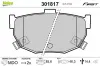 Bremsbelagsatz, Scheibenbremse Hinterachse VALEO 301817 Bild Bremsbelagsatz, Scheibenbremse Hinterachse VALEO 301817