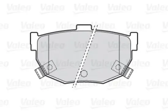 Bremsbelagsatz, Scheibenbremse Hinterachse VALEO 301817 Bild Bremsbelagsatz, Scheibenbremse Hinterachse VALEO 301817
