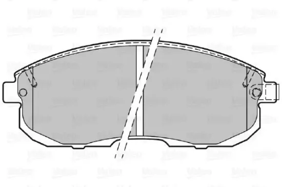 Bremsbelagsatz, Scheibenbremse Vorderachse VALEO 301011 Bild Bremsbelagsatz, Scheibenbremse Vorderachse VALEO 301011