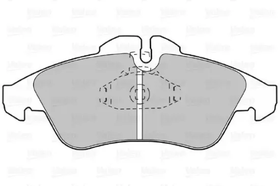Bremsbelagsatz, Scheibenbremse Vorderachse VALEO 598044 Bild Bremsbelagsatz, Scheibenbremse Vorderachse VALEO 598044