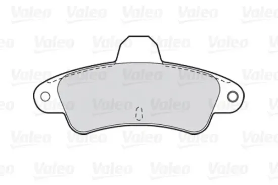 Bremsbelagsatz, Scheibenbremse Hinterachse VALEO 301005 Bild Bremsbelagsatz, Scheibenbremse Hinterachse VALEO 301005