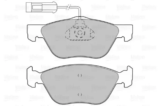 Bremsbelagsatz, Scheibenbremse Vorderachse VALEO 598308 Bild Bremsbelagsatz, Scheibenbremse Vorderachse VALEO 598308