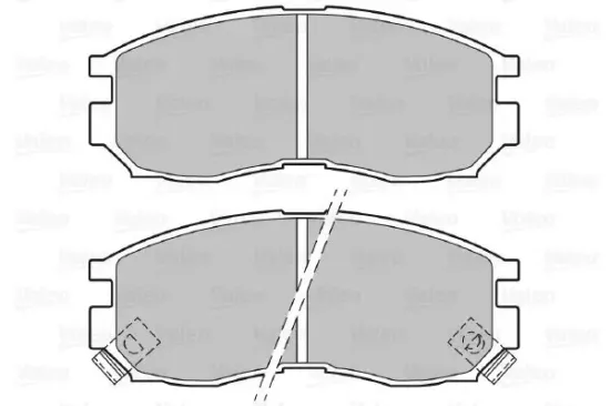 Bremsbelagsatz, Scheibenbremse VALEO 598625 Bild Bremsbelagsatz, Scheibenbremse VALEO 598625