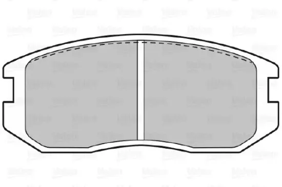 Bremsbelagsatz, Scheibenbremse Vorderachse VALEO 598626 Bild Bremsbelagsatz, Scheibenbremse Vorderachse VALEO 598626