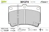 Bremsbelagsatz, Scheibenbremse Vorderachse VALEO 301274 Bild Bremsbelagsatz, Scheibenbremse Vorderachse VALEO 301274
